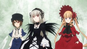 Rating: Safe Score: 0 Tags: 3girls blonde_hair blue_eyes bow brown_hair dress flower frills hairband hat heterochromia image long_hair long_sleeves looking_at_viewer multiple multiple_girls red_dress red_eyes shinku silver_hair suigintou tagme twintails User: admin