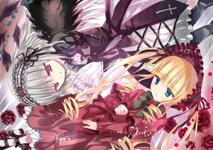 Rating: Safe Score: 0 Tags: 2girls auto_tagged blonde_hair blue_eyes bonnet bow dress drill_hair flower frills hairband image lolita_fashion long_hair long_sleeves multiple_girls pair red_flower red_rose rose shinku silver_hair suigintou twin_drills twintails User: admin