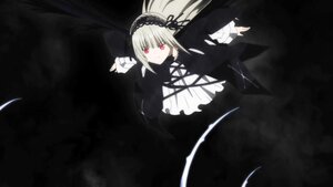 Rating: Safe Score: 0 Tags: 1girl black_ribbon black_wings dress frilled_sleeves frills hairband image long_hair long_sleeves looking_at_viewer red_eyes ribbon solo suigintou wings User: admin