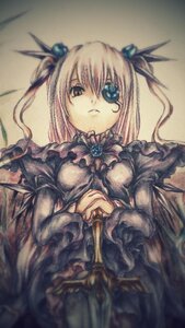 Rating: Safe Score: 0 Tags: 1girl barasuishou black_dress dress frills hair_ornament image long_hair long_sleeves ribbon rose solo traditional_media two_side_up User: admin