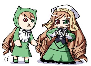 Rating: Safe Score: 0 Tags: 1girl 2girls artist_request brown_hair chibi dress green_dress green_eyes head_scarf heterochromia image jissouseki long_hair long_sleeves looking_at_viewer lowres multiple_girls open_mouth red_eyes rozen_maiden solo standing suiseiseki very_long_hair white_background User: admin