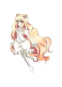 Rating: Safe Score: 0 Tags: 1girl blonde_hair boots dress eyepatch hair_ornament image kirakishou long_hair long_sleeves solo striped very_long_hair yellow_eyes User: admin