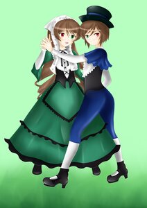 Rating: Safe Score: 0 Tags: 2girls blue_dress brown_hair dress frills green_dress green_eyes hat heterochromia high_heels holding_hands image long_hair long_sleeves looking_at_viewer multiple_girls open_mouth pair pantyhose red_eyes short_hair siblings sisters smile souseiseki suiseiseki top_hat twins User: admin