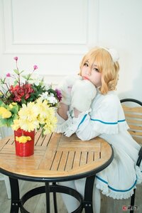 Rating: Safe Score: 0 Tags: 1girl blonde_hair bouquet chair dress flower hinaichigo lips looking_at_viewer photo solo white_dress User: admin