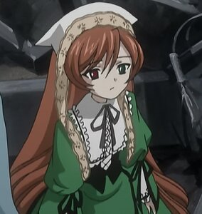 Rating: Safe Score: 0 Tags: 1girl brown_hair dress frills green_dress heterochromia image long_hair long_sleeves red_eyes ribbon solo suiseiseki twintails very_long_hair User: admin