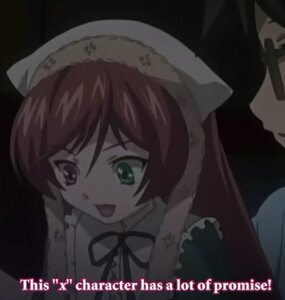 Rating: Safe Score: 0 Tags: 1girl :d brown_hair frills green_eyes image long_sleeves open_mouth ribbon smile solo suiseiseki User: admin