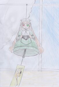 Rating: Safe Score: 0 Tags: 1girl bangs closed_mouth dress green_eyes heterochromia image long_hair long_sleeves looking_at_viewer pantyhose puffy_sleeves red_eyes solo standing suiseiseki very_long_hair User: admin