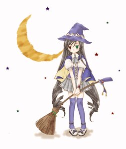 Rating: Safe Score: 0 Tags: 1girl broom full_body green_eyes hat heterochromia image long_hair red_eyes skirt solo standing star_(symbol) star_earrings star_print starfish starry_background striped striped_background suiseiseki thighhighs vertical_stripes witch witch_hat zettai_ryouiki User: admin
