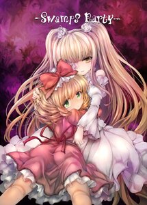 Rating: Safe Score: 0 Tags: 2girls blonde_hair bow commentary_request curly_hair doll_joints dress eyepatch flower frills green_eyes hair_bow hair_flower hair_ornament hina_ichigo hinaichigo hug image joints kirakishou long_hair looking_back multiple_girls pair pink_bow pink_dress pink_skirt purple_background red_bow rose rozen_maiden short_hair skirt smile tousen twintails two_side_up very_long_hair white_dress white_flower white_rose yellow_eyes User: admin