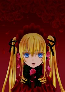 Rating: Safe Score: 0 Tags: 1girl blonde_hair blue_eyes bow flower image long_hair looking_at_viewer petals pink_flower pink_rose red_dress red_flower red_rose rose rose_petals shinku solo twintails User: admin