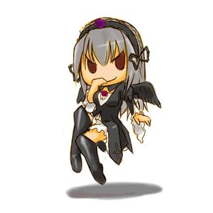 Rating: Safe Score: 0 Tags: 1girl auto_tagged black_dress black_wings chibi dress feathered_wings feathers flower full_body hairband image long_hair long_sleeves rose simple_background solo suigintou white_background wings User: admin