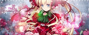 Rating: Safe Score: 0 Tags: 1girl blonde_hair blue_eyes bow bowtie capelet dress flower green_bow image long_hair long_sleeves looking_at_viewer red_capelet red_dress shinku solo twintails User: admin