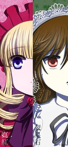 Rating: Safe Score: 0 Tags: 2girls blonde_hair blue_eyes bonnet brown_hair close-up drill_hair flower hina_ichigo image looking_at_viewer multiple_girls pair red_eyes rose shinku suiseiseki User: admin