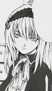 Rating: Safe Score: 0 Tags: 1girl closed_mouth dress frills greyscale hairband half-closed_eyes image lolita_hairband long_hair long_sleeves looking_at_viewer monochrome ribbon solo suigintou upper_body User: admin