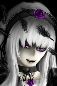 Rating: Safe Score: 0 Tags: 1girl choker face flower hair_ornament image long_hair looking_at_viewer purple_eyes purple_rose rose solo suigintou User: admin