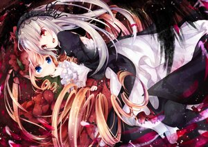 Rating: Safe Score: 0 Tags: 2girls black_dress blonde_hair blue_eyes commentary_request dress drill_hair frills hairband hand_on_another's_chin image kofa_(ikyurima) layered_dress lolita_fashion lolita_hairband long_hair long_sleeves looking_at_viewer multiple_girls open_mouth pair red_dress red_eyes rozen_maiden shinku silver_hair smile suigintou twintails very_long_hair white_dress User: admin
