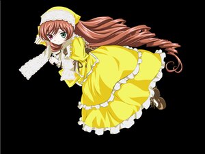 Rating: Safe Score: 0 Tags: 1girl bonnet boots brown_hair dress drill_hair frills full_body green_eyes hat heterochromia image long_hair long_sleeves looking_at_viewer red_eyes solo suiseiseki transparent_background twintails very_long_hair wide_sleeves yellow_dress User: admin