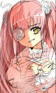 Rating: Safe Score: 0 Tags: 1girl flower hair_ornament image kaname_madoka kirakishou long_hair looking_at_viewer pink_hair rose smile solo two_side_up ultimate_madoka yellow_eyes User: admin