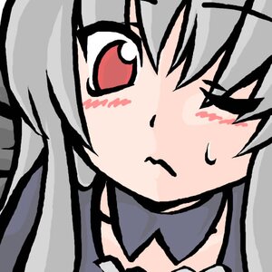 Rating: Safe Score: 0 Tags: 1girl >_< black_hair blush face image simple_background solo suigintou wavy_mouth User: admin