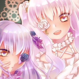 Rating: Safe Score: 0 Tags: 2girls barasuishou eyepatch flower image kirakishou long_hair multiple_girls open_mouth pair pink_eyes pink_rose rose smile white_flower white_rose yellow_eyes User: admin