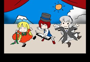 Rating: Safe Score: 0 Tags: 3girls :3 azuki_osamitsu blonde_hair bonnet brown_hair chibi commentary_request dress flower hat image instrument keyboard_(instrument) letterboxed long_hair multiple multiple_girls parody red_hair rose rozen_maiden shinku silver_hair souseiseki suigintou synthesizer tagme top_hat User: admin