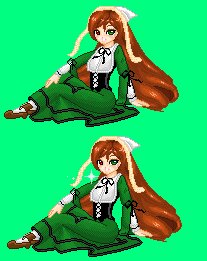 Rating: Safe Score: 0 Tags: 1girl brown_hair corset dress full_body green_background green_dress green_eyes head_scarf heterochromia image long_hair long_sleeves looking_at_viewer red_eyes simple_background sitting solo suiseiseki twintails very_long_hair watering_can User: admin