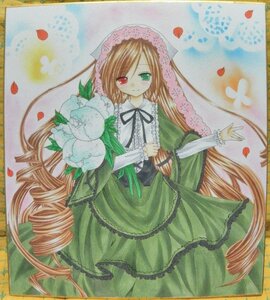 Rating: Safe Score: 0 Tags: 1girl blonde_hair brown_hair dress drill_hair flower frills green_dress green_eyes heterochromia image long_hair long_sleeves looking_at_viewer marker_(medium) petals red_eyes rose_petals smile solo suiseiseki traditional_media twin_drills very_long_hair watercolor_(medium) User: admin