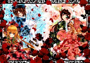 Rating: Safe Score: 0 Tags: 3girls blonde_hair blue_eyes brown_hair bug butterfly closed_eyes dress flower green_dress hat heterochromia image insect long_hair multiple multiple_girls petals red_flower red_rose rose rose_petals shinku short_hair siblings sisters smile souseiseki suiseiseki tagme twins twintails User: admin