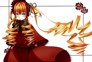 Rating: Safe Score: 0 Tags: 1girl blonde_hair bonnet bow bowtie dress drill_hair flower image long_hair long_sleeves looking_at_viewer ribbon rose shinku solo standing twintails white_background User: admin