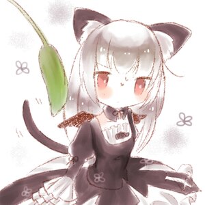 Rating: Safe Score: 0 Tags: 1girl animal_ears bangs black_dress blush closed_mouth dress eyebrows_visible_through_hair image long_hair long_sleeves looking_at_viewer red_eyes solo suigintou tail User: admin