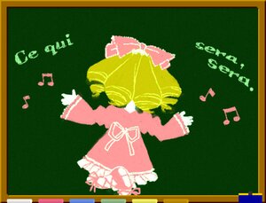 Rating: Safe Score: 0 Tags: 1girl beamed_eighth_notes beamed_sixteenth_notes blonde_hair bow dress eighth_note frills green_background hina_ichigo hinaichigo image long_sleeves musical_note pink_bow pink_dress quarter_note red_dress simple_background solo spoken_musical_note umbrella User: admin