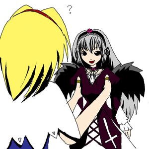 Rating: Safe Score: 0 Tags: 1girl :d black_wings dress hairband image jewelry long_sleeves looking_at_viewer open_mouth simple_background smile solo suigintou white_background wings User: admin