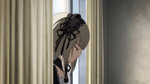 Rating: Safe Score: 0 Tags: 1girl bangs black_dress black_ribbon closed_mouth curtains dress hairband image indoors long_hair profile red_eyes ribbon silver_hair solo suigintou window User: admin