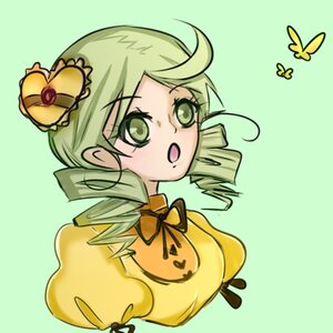 Rating: Safe Score: 0 Tags: 1girl blue_butterfly bow bug butterfly butterfly_hair_ornament drill_hair green_eyes green_hair hair_ornament hat image insect kanaria simple_background solo tomoe_mami twin_drills User: admin