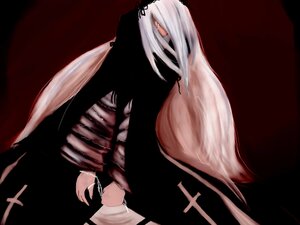 Rating: Safe Score: 0 Tags: 1girl cross image long_hair ribbon simple_background solo suigintou white_hair User: admin