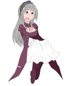 Rating: Safe Score: 0 Tags: 1girl black_legwear blush dress grey_hair hairband image long_hair long_sleeves open_mouth pantyhose simple_background solo standing striped suigintou white_background User: admin