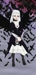 Rating: Safe Score: 0 Tags: 1girl bangs black_footwear boots dress image long_sleeves solo standing suigintou white_hair User: admin