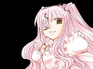 Rating: Safe Score: 0 Tags: 1girl dress eyepatch flower frills green_eyes grin image kirakishou long_hair pink_hair rose smile solo teeth User: admin