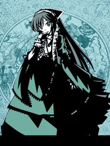 Rating: Safe Score: 0 Tags: 1girl artist_request black_hair brown_hair covering_mouth dress hairband heterochromia image lolita_hairband long_hair long_sleeves looking_at_viewer monochrome rozen_maiden solo standing suiseiseki very_long_hair User: admin