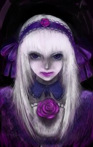 Rating: Safe Score: 0 Tags: 1girl aouji bad_id bad_pixiv_id flower frills hairband highres image lips long_hair looking_at_viewer purple_eyes purple_flower purple_rose purple_theme rose rozen_maiden silver_hair solo suigintou upper_body white_hair User: admin
