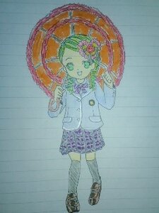 Rating: Safe Score: 0 Tags: 1girl bow flower green_eyes green_hair hair_ornament holding_umbrella hydrangea image jacket kanaria loafers long_sleeves plaid_skirt pleated_skirt rain shoes skirt solo standing thighhighs umbrella User: admin