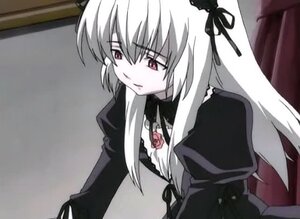 Rating: Safe Score: 0 Tags: 1girl dress flower frills hairband image juliet_sleeves long_hair long_sleeves puffy_sleeves ribbon rose solo suigintou upper_body wings User: admin
