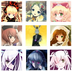 Rating: Safe Score: 0 Tags: 6+girls :d blonde_hair blue_eyes blush bow brown_hair dress eyepatch frills green_eyes hairband heterochromia hina_ichigo image kanaria long_hair looking_at_viewer multiple multiple_girls open_mouth ribbon shinku short_hair silver_hair smile souseiseki suigintou suiseiseki tagme twintails yellow_eyes User: admin