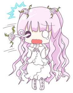 Rating: Safe Score: 0 Tags: 1girl dress flower image kirakishou long_hair long_sleeves open_mouth pink_hair plant solo tears thorns very_long_hair vines wavy_mouth white_dress User: admin