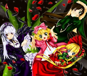Rating: Safe Score: 0 Tags: 4girls black_wings blonde_hair blue_eyes bonnet bow brown_hair dress feathers flower frills hairband heterochromia hina_ichigo image long_hair long_sleeves looking_at_viewer multiple multiple_girls outstretched_arm petals pink_bow red_dress red_eyes rose shinku silver_hair sparkle suigintou suiseiseki tagme twintails very_long_hair wings User: admin