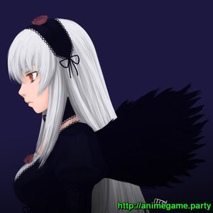 Rating: Safe Score: 0 Tags: 1girl black_dress black_wings blue_background detached_collar dress flower frills hairband image juliet_sleeves long_hair long_sleeves profile puffy_sleeves red_eyes rose silver_hair simple_background solo suigintou upper_body wings User: admin