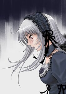 Rating: Safe Score: 0 Tags: 1girl araya_kei black_dress black_ribbon breasts cleavage dress frills from_side hairband image juliet_sleeves lolita_hairband long_hair long_sleeves maid medium_breasts pink_eyes profile puffy_sleeves red_eyes ribbon rozen_maiden silver_hair solo suigintou tears upper_body User: admin