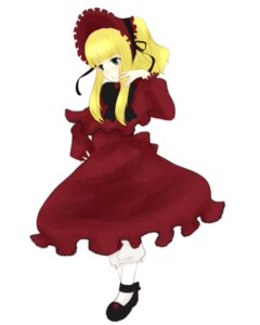 Rating: Safe Score: 0 Tags: 1girl bangs blonde_hair bloomers bonnet bow dress full_body image long_hair long_sleeves looking_at_viewer red_dress shinku shoes sidelocks simple_background solo standing white_background User: admin