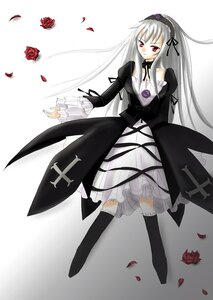 Rating: Safe Score: 0 Tags: 1girl auto_tagged dress flower frills hairband image lolita_fashion long_hair long_sleeves petals purple_rose red_eyes red_flower red_rose rose rose_petals silver_hair solo suigintou User: admin