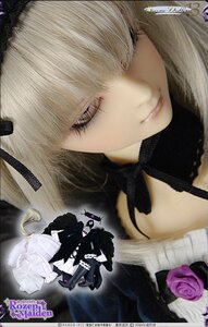 Rating: Safe Score: 0 Tags: 1girl choker closed_eyes closed_mouth doll dress flower frills lips rose solo suigintou User: admin